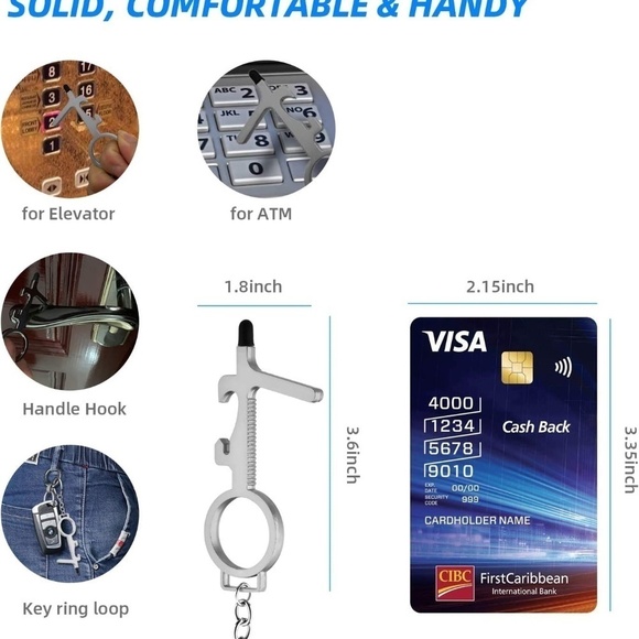 Set Of 2 Silicone Key Ring Bracelet Beaded Bangle Wristlet Keychain Teal - Picture 9 of 10